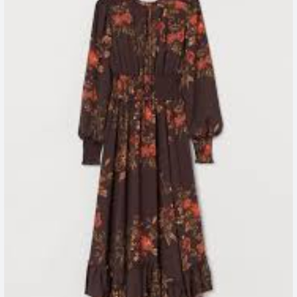 H&M Cocktail/Party long sleeve Floral Dress